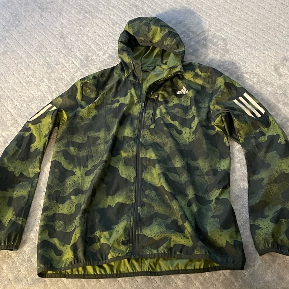 Adidas reflective windbreaker